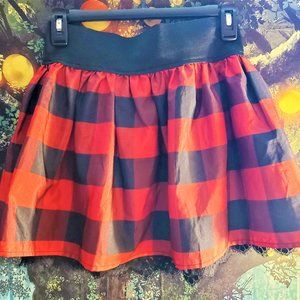 Red & Black Candies Plaid skirt